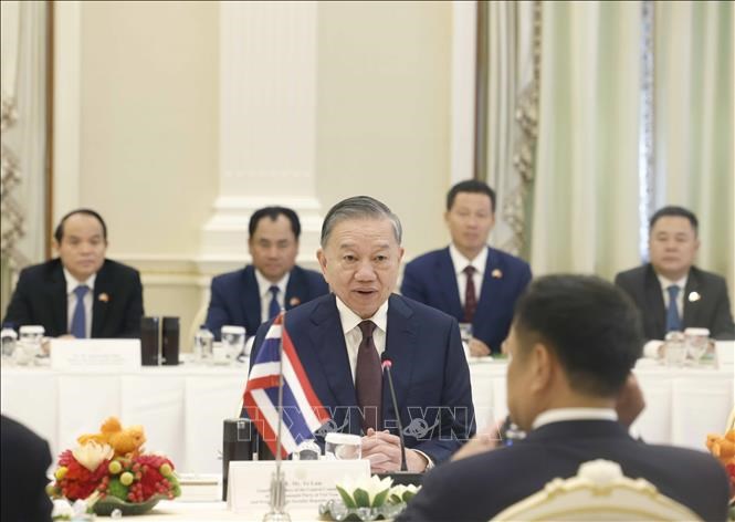 Tổng Bí thư, Chủ tịch nước Tô Lâm hội đàm với Thủ tướng Thái Lan Anutin Charnvirakul - ảnh 2