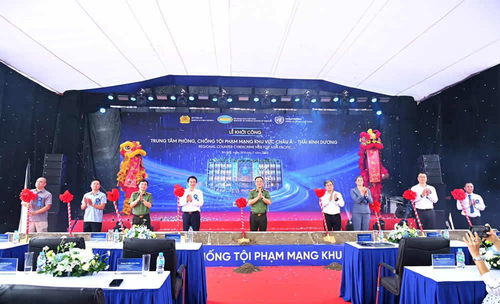 Khởi công xây dựng Trụ sở Trung tâm phòng, chống tội phạm mạng khu vực châu Á - Thái Bình Dương - ảnh 1