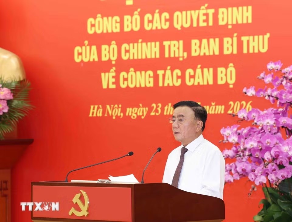Bộ Chính trị, Ban Bí thư công bố các quyết định về công tác cán bộ - ảnh 1