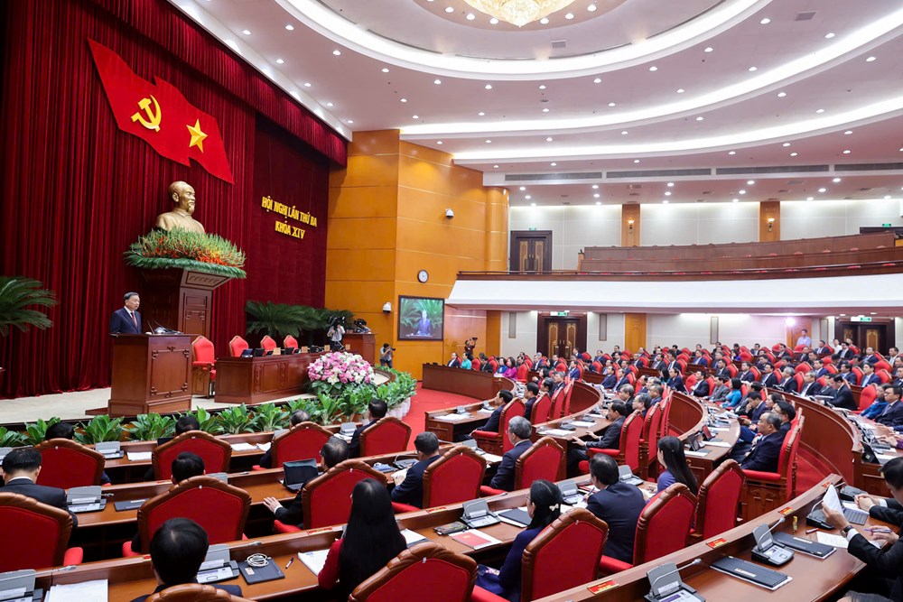 Thông cáo báo chí ngày làm việc thứ năm và bế mạc Hội nghị Trung ương 3 khoá XIV - ảnh 1