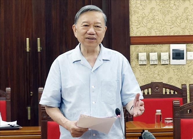 Thông cáo báo chí về cuộc làm việc của Tổng Bí thư, Chủ tịch nước Tô Lâm với Thường vụ Đảng uỷ Thanh tra Chính phủ - ảnh 1