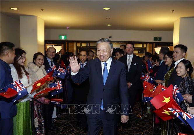 Tổng Bí thư, Chủ tịch nước Tô Lâm đến thủ đô Canberra, tiếp tục chuyến thăm cấp Nhà nước Australia - ảnh 3