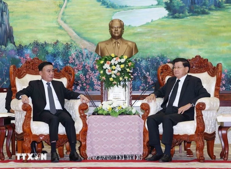 Thường trực Ban Bí thư Trần Cẩm Tú dự Lễ truy điệu đồng chí Saysomphone Phomvihane, Chủ tịch Quốc hội Lào - ảnh 3