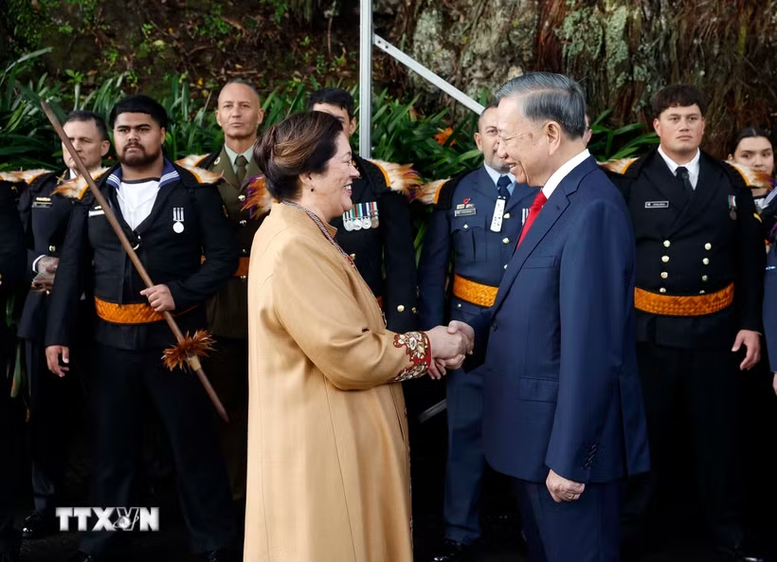 Lễ đón Tổng Bí thư, Chủ tịch nước Tô Lâm thăm cấp Nhà nước tới New Zealand - ảnh 1