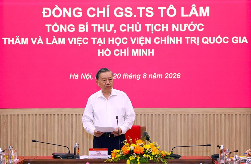 Tổng Bí thư, Chủ tịch nước Tô Lâm: Học viện Chính trị quốc gia Hồ Chí Minh phải là hình mẫu về xây dựng Đảng - ảnh 1