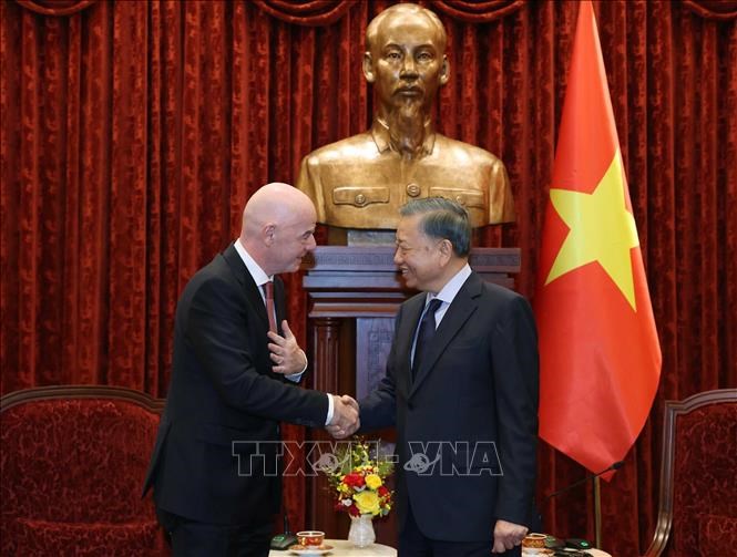 Tổng Bí thư, Chủ tịch nước Tô Lâm tiếp Chủ tịch Liên đoàn Bóng đá thế giới - ảnh 2