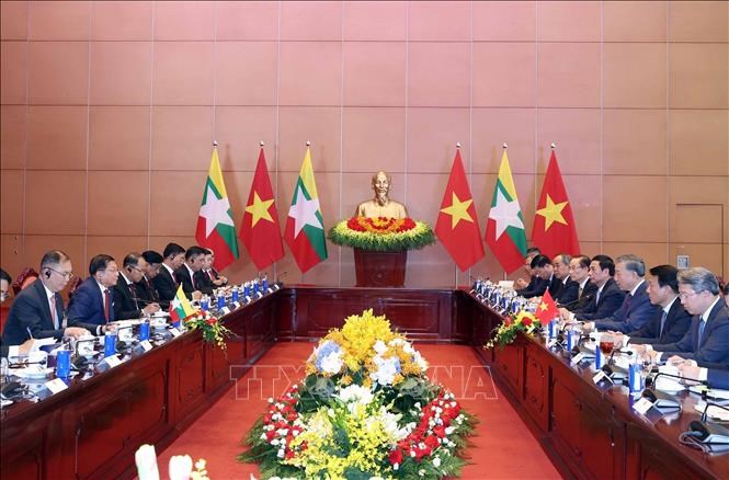 Tổng Bí thư, Chủ tịch nước Tô Lâm hội đàm với Tổng thống Myanmar Min Aung Hlaing - ảnh 2
