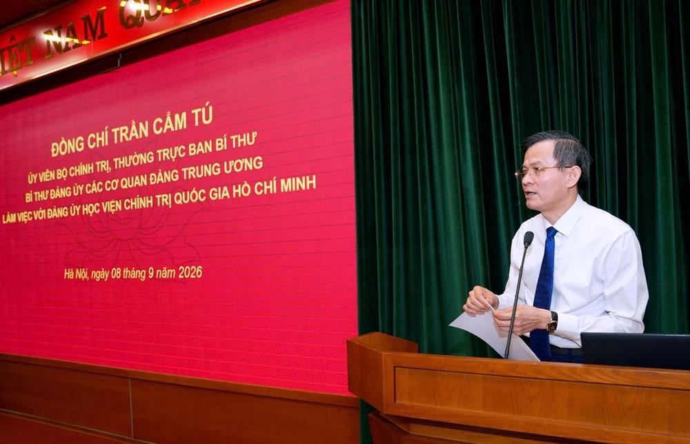 Thường trực Ban Bí thư Trần Cẩm Tú: Tăng cường rèn luyện tính Đảng, văn hóa Đảng và bản lĩnh chính trị cho học viên Trường Đảng - ảnh 2