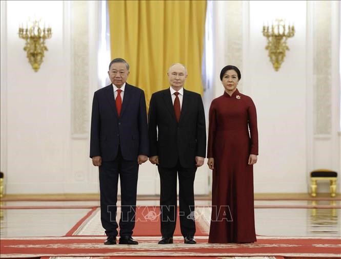  Tổng thống Liên bang Nga Vladimir Putin chủ trì Lễ đón Tổng Bí thư, Chủ tịch nước Tô Lâm - ảnh 2