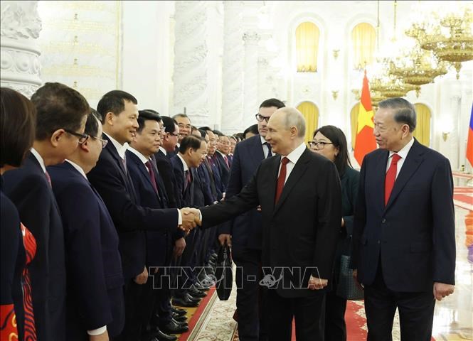  Tổng thống Liên bang Nga Vladimir Putin chủ trì Lễ đón Tổng Bí thư, Chủ tịch nước Tô Lâm - ảnh 3