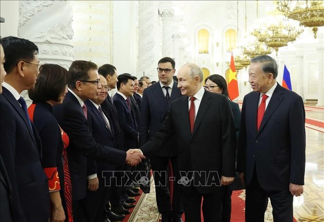  Tổng thống Liên bang Nga Vladimir Putin chủ trì Lễ đón Tổng Bí thư, Chủ tịch nước Tô Lâm - ảnh 4