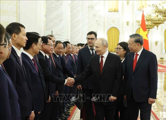  Tổng thống Liên bang Nga Vladimir Putin chủ trì Lễ đón Tổng Bí thư, Chủ tịch nước Tô Lâm - ảnh 5