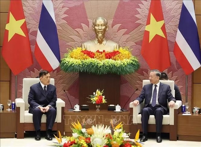 Tổng Bí thư, Chủ tịch nước Tô Lâm hội đàm với Nhà vua Thái Lan - ảnh 1