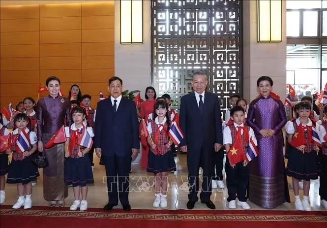 Tổng Bí thư, Chủ tịch nước Tô Lâm chủ trì Lễ đón chính thức Nhà vua Vương quốc Thái Lan và Hoàng hậu - ảnh 7