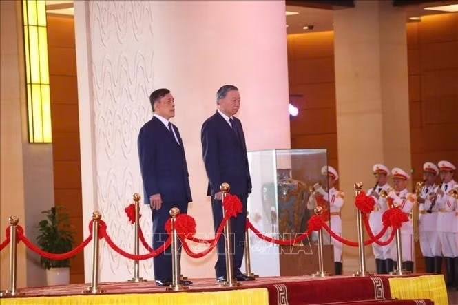 Tổng Bí thư, Chủ tịch nước Tô Lâm chủ trì Lễ đón chính thức Nhà vua Vương quốc Thái Lan và Hoàng hậu - ảnh 4