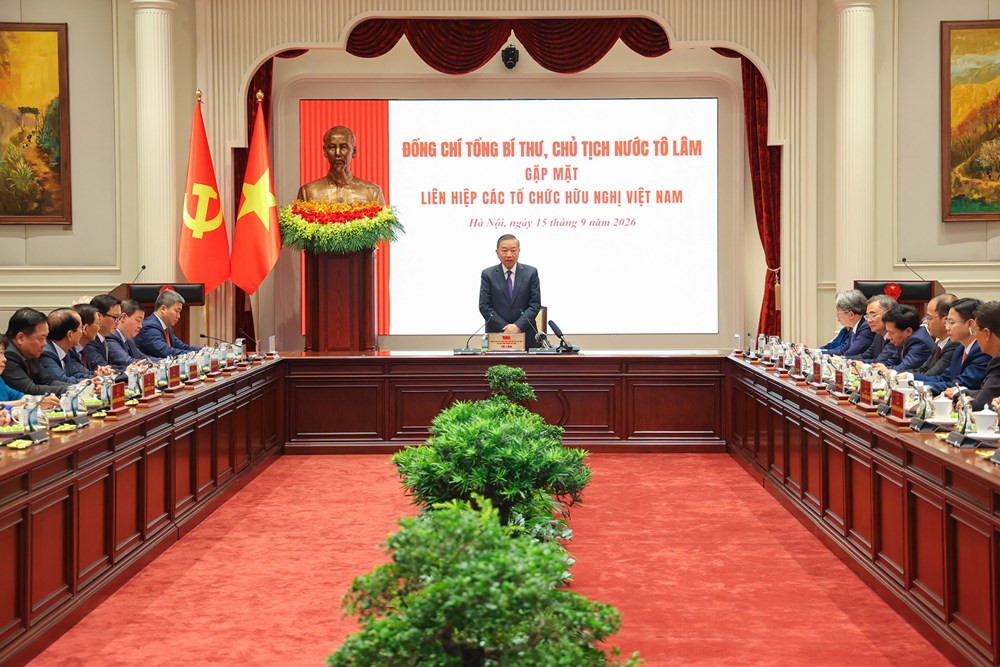 Tổng Bí thư, Chủ tịch nước giao Ban Chấp hành Liên hiệp các tổ chức hữu nghị Việt Nam giải 5 “bài toán” lớn - ảnh 1