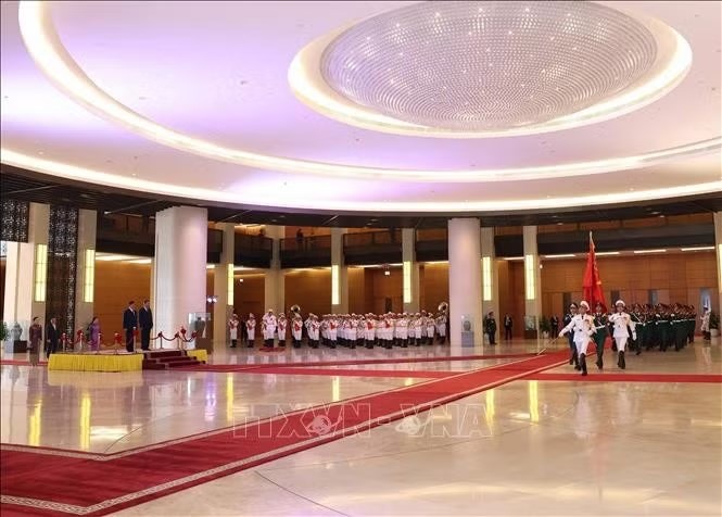Tổng Bí thư, Chủ tịch nước Tô Lâm chủ trì Lễ đón chính thức Nhà vua Vương quốc Thái Lan và Hoàng hậu - ảnh 6