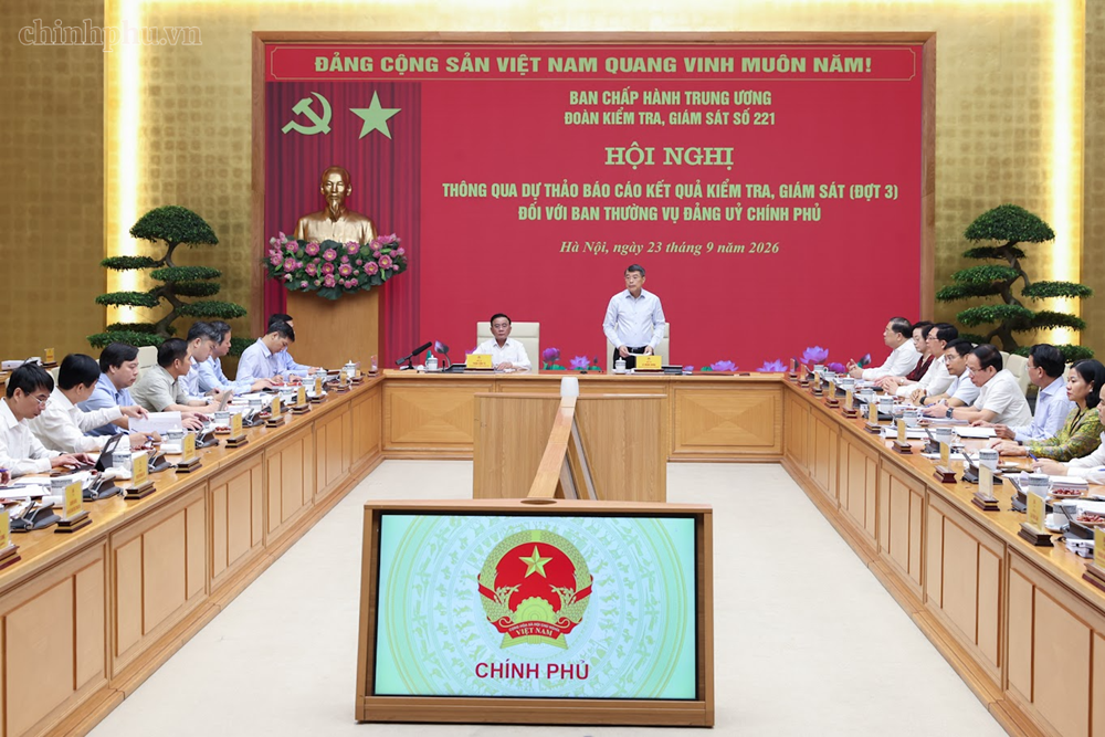 Thông qua dự thảo báo cáo kết quả kiểm tra, giám sát (đợt 3) đối với Ban Thường vụ Đảng ủy Chính phủ - ảnh 3