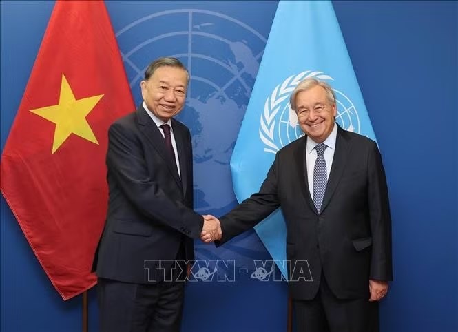 Tổng Bí thư, Chủ tịch nước Tô Lâm gặp Tổng Thư ký Liên Hợp Quốc  António Guterres - ảnh 1