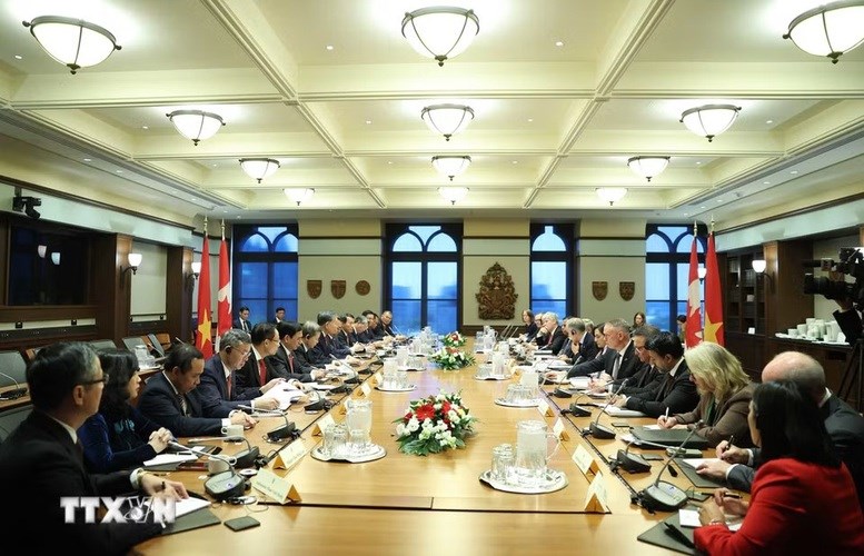 Tổng Bí thư, Chủ tịch nước Tô Lâm hội đàm với Thủ tướng Canada Mark Carney - ảnh 2