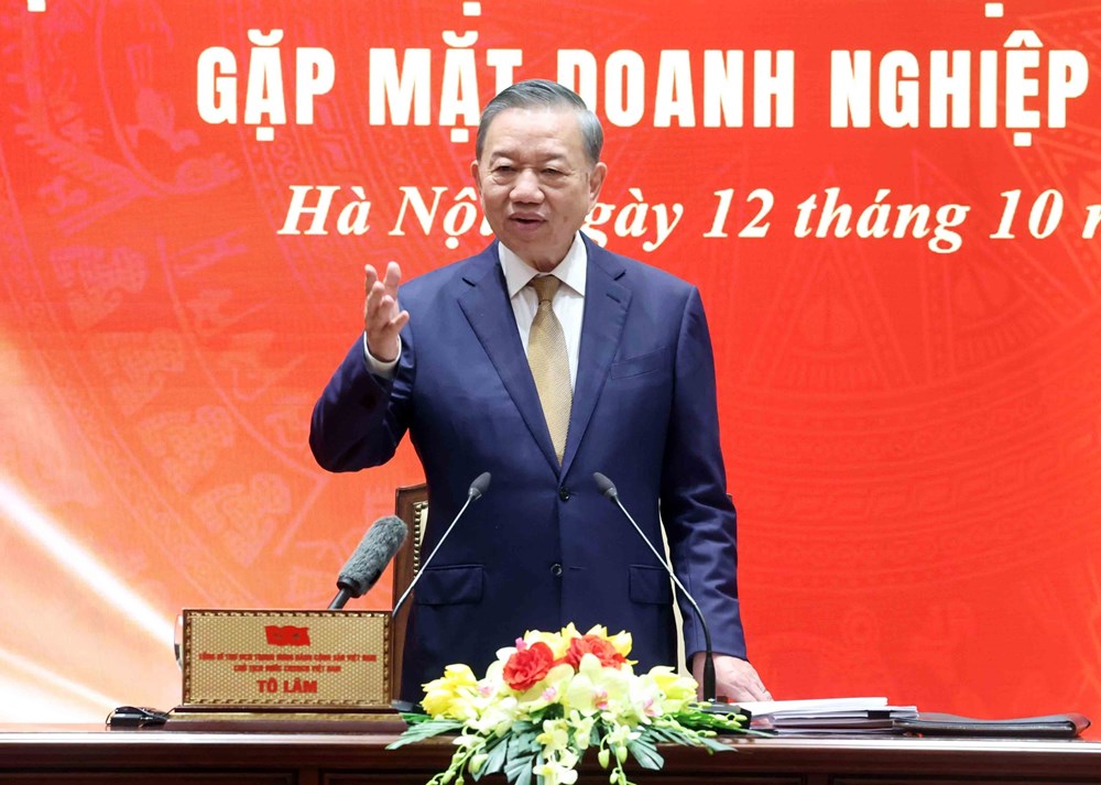 Tổng Bí thư, Chủ tịch nước Tô Lâm gặp mặt doanh nghiệp tiêu biểu - ảnh 2