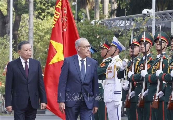 Tổng Bí thư, Chủ tịch nước Tô Lâm chủ trì Lễ đón Tổng thống Liên bang Thụy Sĩ - ảnh 2