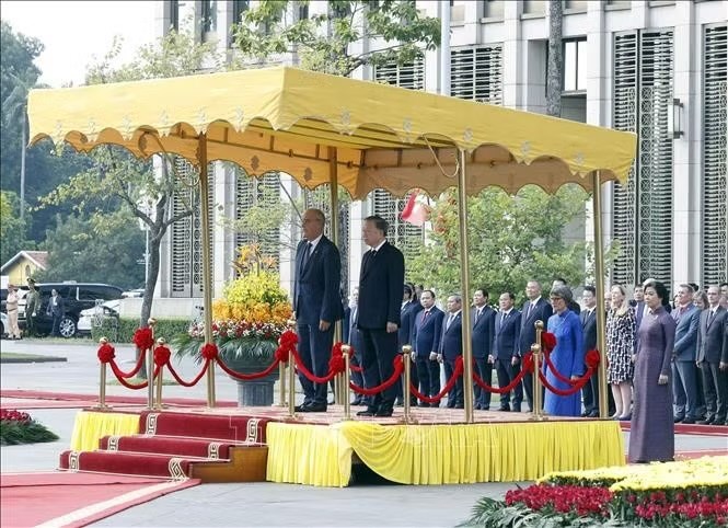 Tổng Bí thư, Chủ tịch nước Tô Lâm chủ trì Lễ đón Tổng thống Liên bang Thụy Sĩ - ảnh 5