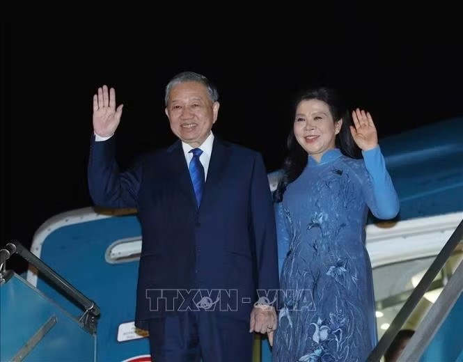 Tổng Bí thư, Chủ tịch nước Tô Lâm cùng phu nhân lên đường thăm Đan Mạch, Liên minh châu Âu và Bỉ - ảnh 1