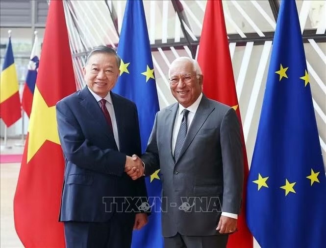 Tổng Bí thư, Chủ tịch nước Tô Lâm hội đàm với Chủ tịch Hội đồng châu Âu António Costa - ảnh 1