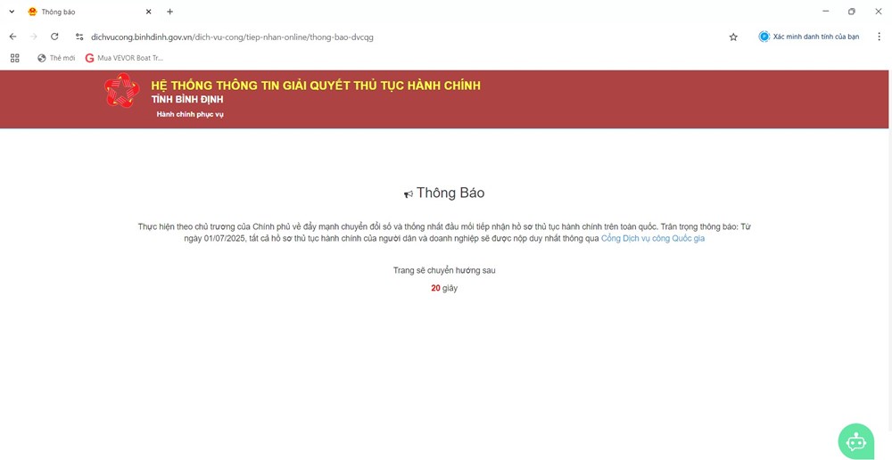 Bình Định chính thức đóng giao diện Cổng Dịch vụ công tỉnh - ảnh 1