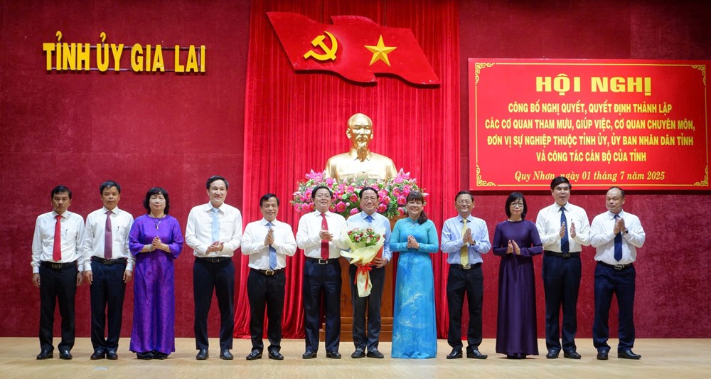 Gia Lai công bố nghị quyết, quyết định thành lập các cơ quan tham mưu, giúp việc - ảnh 4