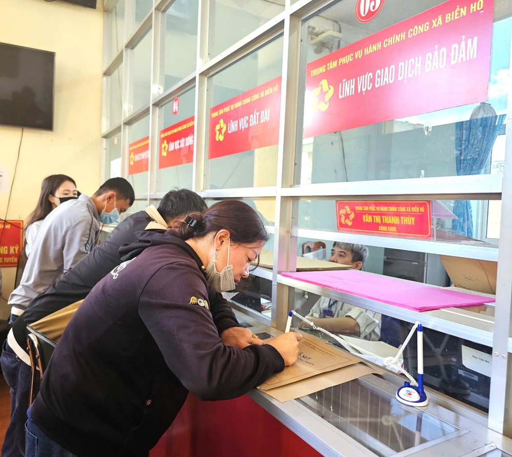 Gia Lai: Nỗ lực trong cải cách thủ tục hành chính tại Biển Hồ - ảnh 1