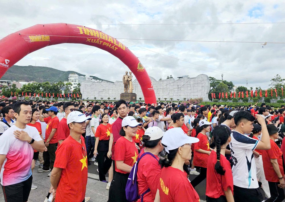Cùng Việt Nam tiến bước: Hơn 37 triệu bước chân người Gia Lai tham gia đi bộ hưởng ứng - ảnh 3