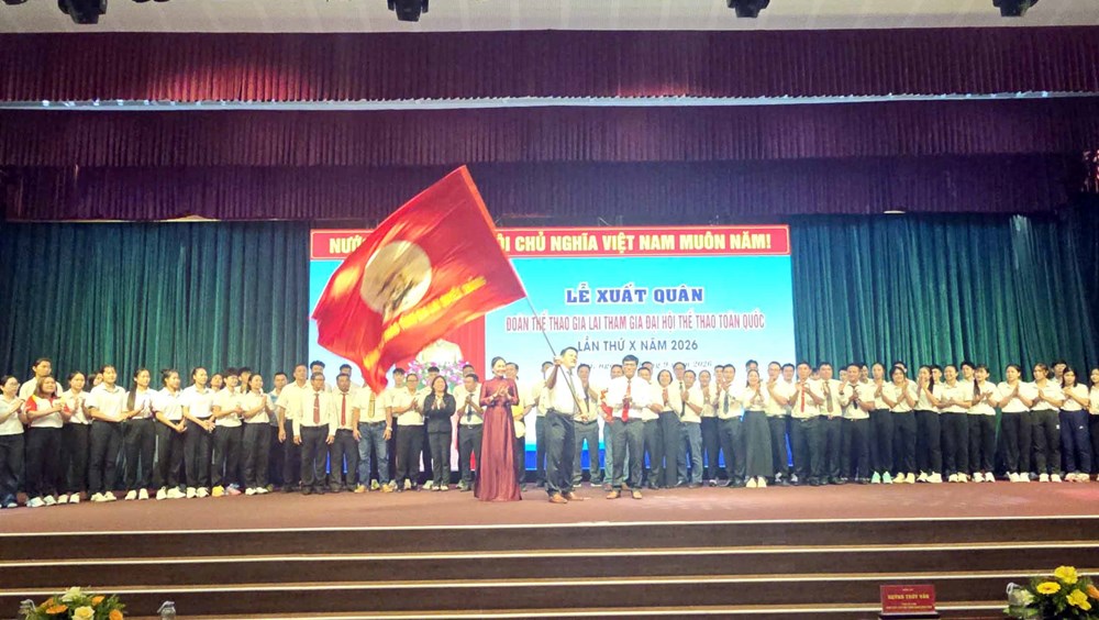 Gia Lai xuất quân tham dự Đại hội Thể thao toàn quốc lần thứ X - ảnh 1