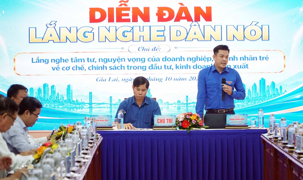 Gia Lai: Đảm bảo 100% kiến nghị của doanh nhân trẻ được chuyển đến đúng cơ quan thẩm quyền - ảnh 1
