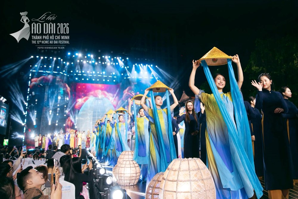 Hình ảnh Lễ hội Áo dài TP.HCM 2026 phủ sóng truyền thông - ảnh 2
