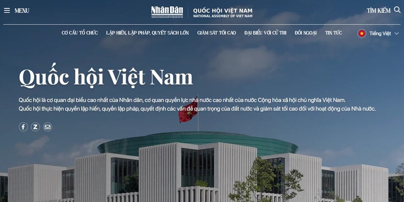 Báo Nhân Dân ra mắt chuyên trang Quốc hội Việt Nam - ảnh 1
