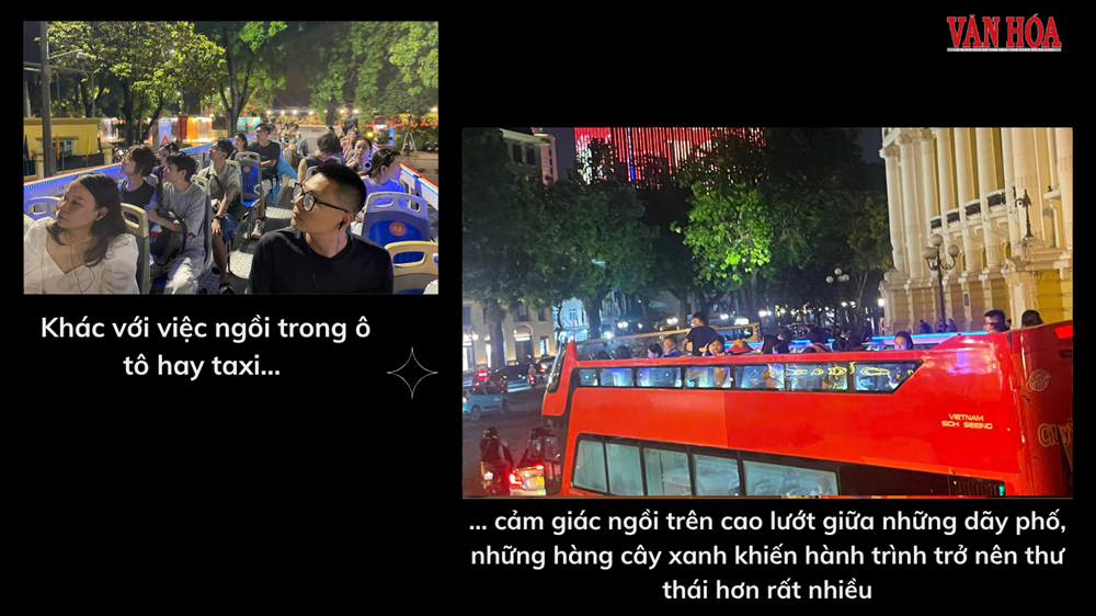 “Lạc” giữa Hà Nội đêm trên xe bus 2 tầng - ảnh 3