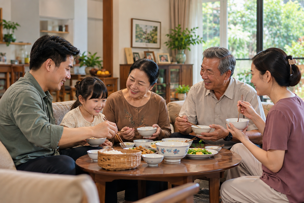 Hạnh phúc gia đình được đo bằng những điều bình dị - ảnh 1