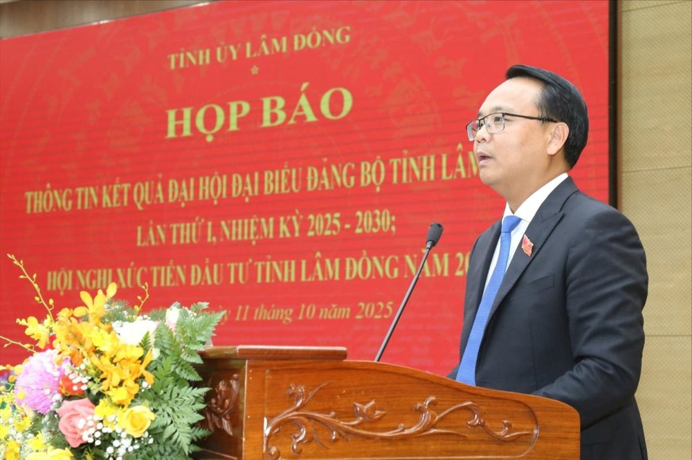 Lâm Đồng: Họp báo thông tin kết quả Đại hội đại biểu Đảng bộ lần thứ I và Hội nghị xúc tiến đầu tư năm 2025 - ảnh 2