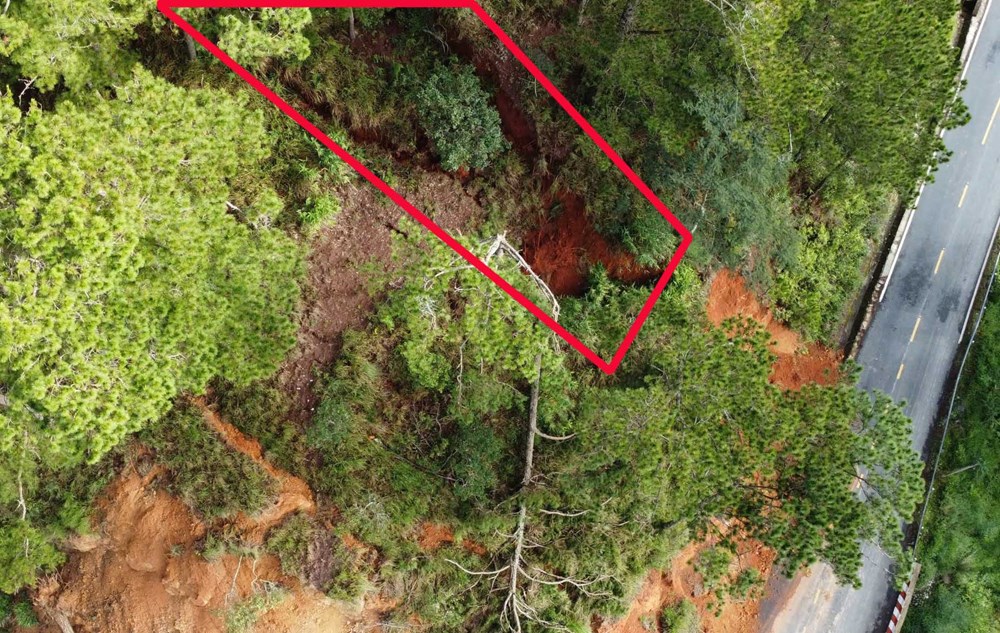 Chủ tịch Lâm Đồng kiểm tra vụ ngọn đồi nứt toác trên đèo D’Ran - ảnh 4