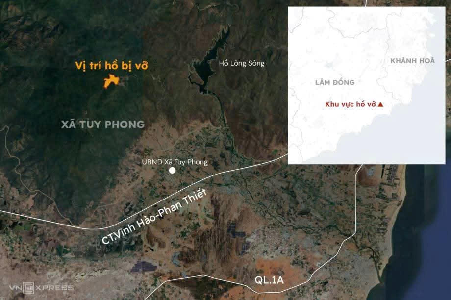 Lâm Đồng: Nước lũ đổ về bất ngờ trong đêm do nghi vỡ đập, ba người bị cuốn trôi - ảnh 2