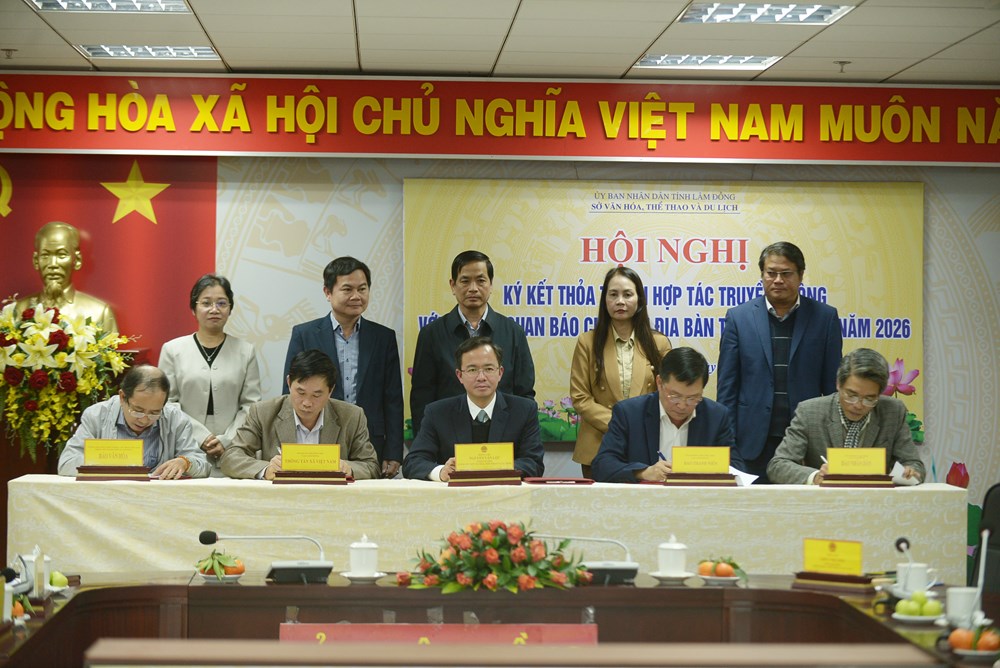 Lâm Đồng ký kết hợp tác truyền thông với các cơ quan báo chí - ảnh 4