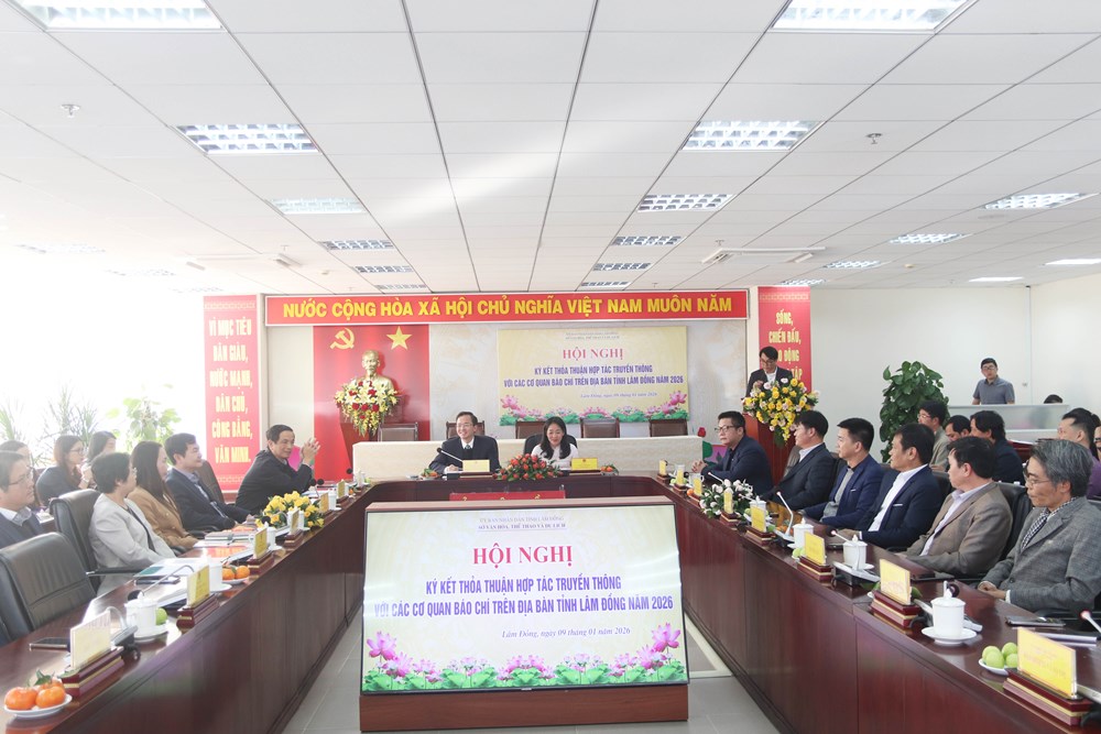 Lâm Đồng ký kết hợp tác truyền thông với các cơ quan báo chí - ảnh 1