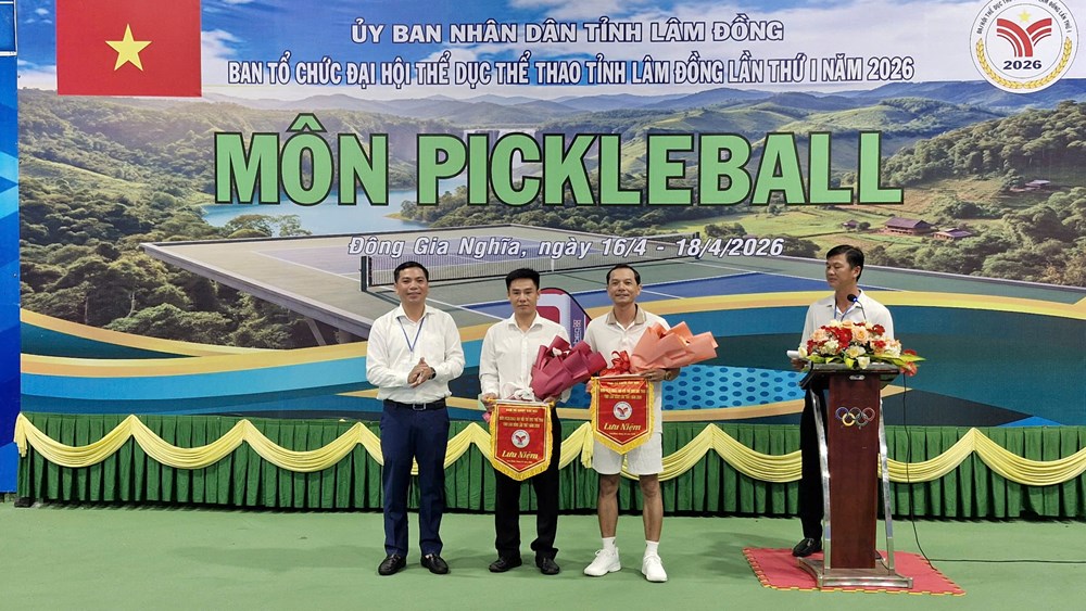 Gần 300 VĐV tham dự giải Pickleball Lâm Đồng - ảnh 1