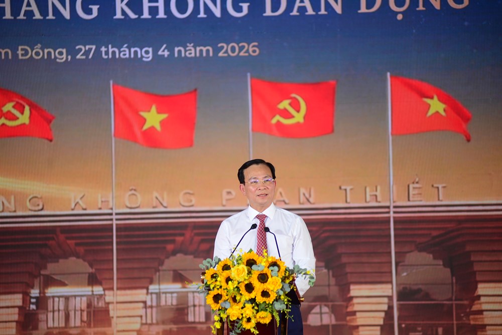 Lâm Đồng: Khởi công dự án Cảng hàng không Phan Thiết - hạng mục hàng không dân dụng - ảnh 5