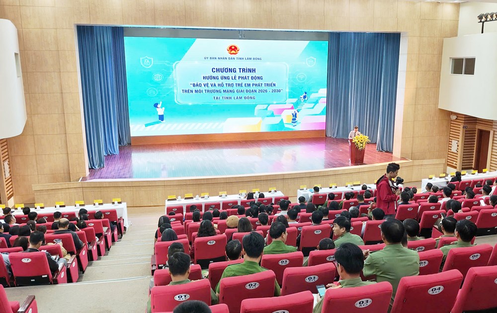 Lâm Đồng: Phát động bảo vệ trẻ em trên môi trường mạng - ảnh 1