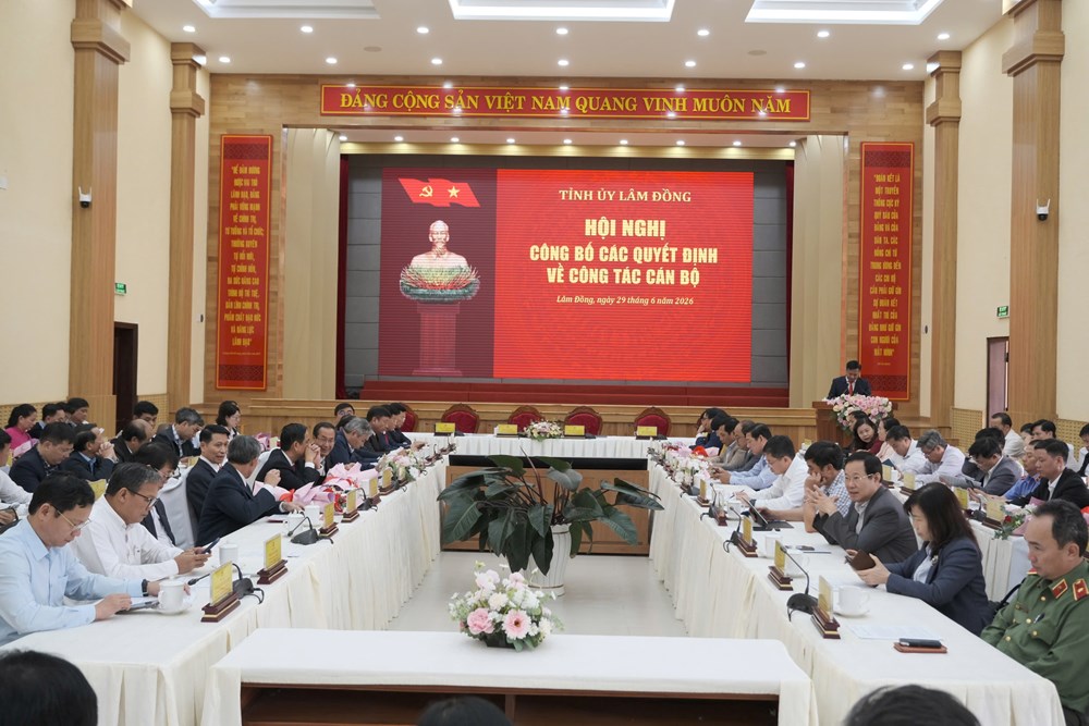 Lâm Đồng công bố và trao 10 quyết định điều động, bổ nhiệm cán bộ - ảnh 1