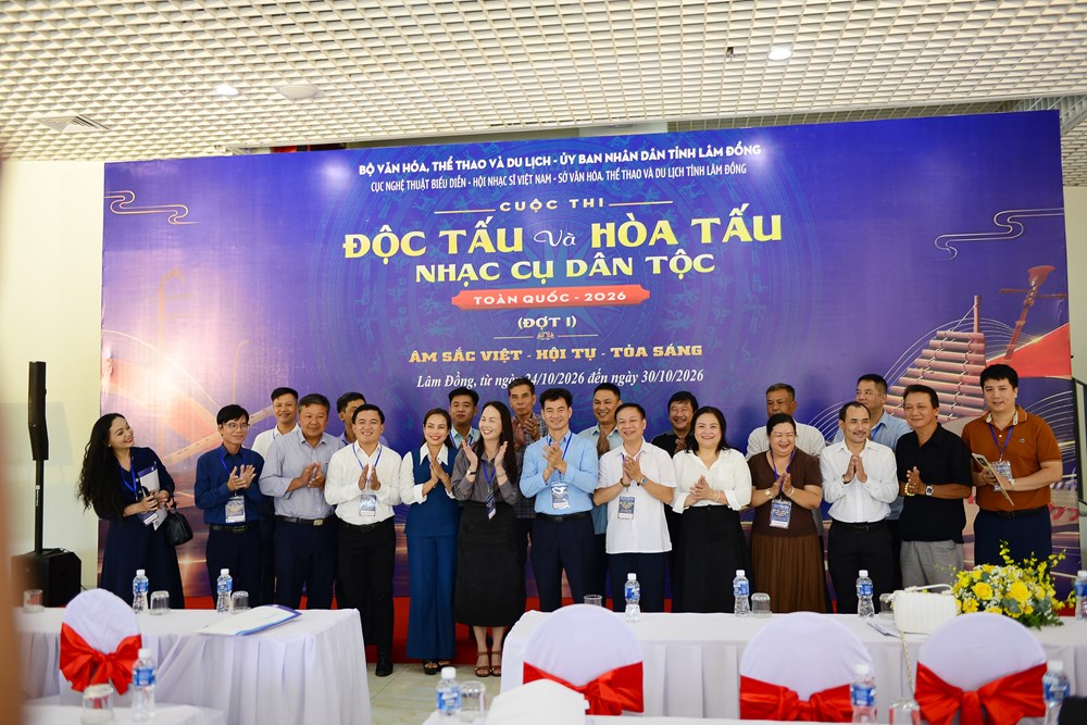 Họp BTC “Cuộc thi Độc tấu và Hòa tấu nhạc cụ dân tộc toàn quốc“ - ảnh 5