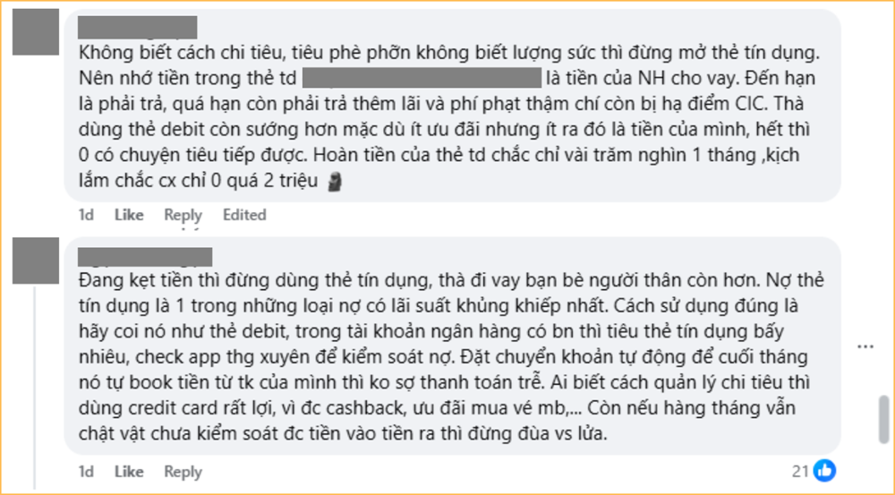 Thẻ tín dụng khiến dân mạng chia phe: Người khen “là chân ái”, người lại kêu “sợ đến già”? - ảnh 2